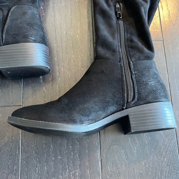 Womens Lexi & Abbie JESSA Over The Knee Faux Suede Black Boots Size 5 - Picture 6 of 12